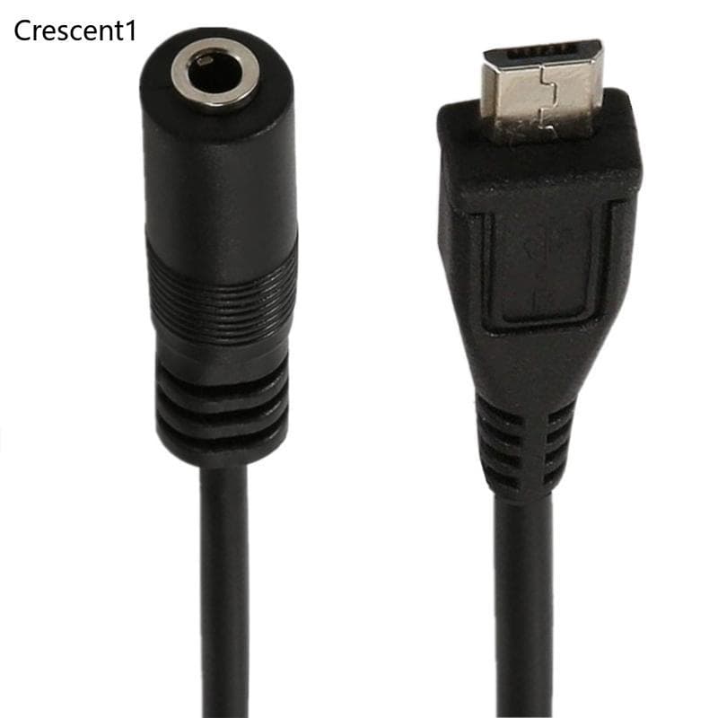 Crescent1 Micros USB 5p A 3 5mm Auxiliar Para Microfones Ativos Apenas Transferência Áudio 11
