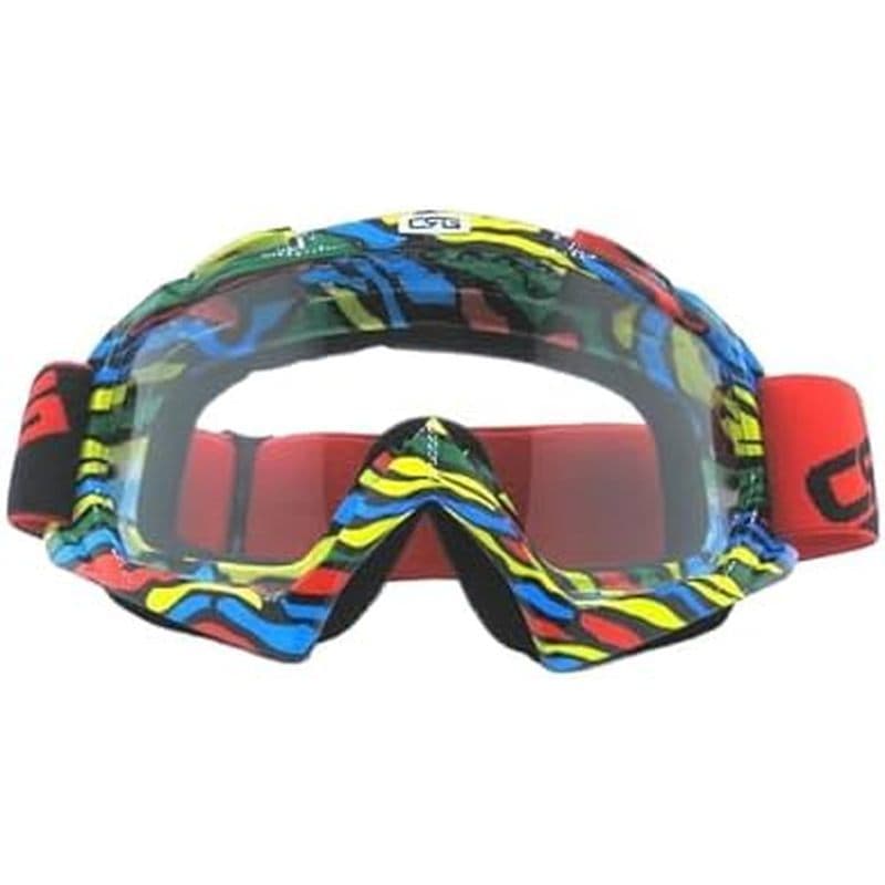 CRG Sports Motocross Óculos Anti-Fog Dirt Bike & amp ; De Equitação ATV Proteção UV Leve MX Capacete Fit