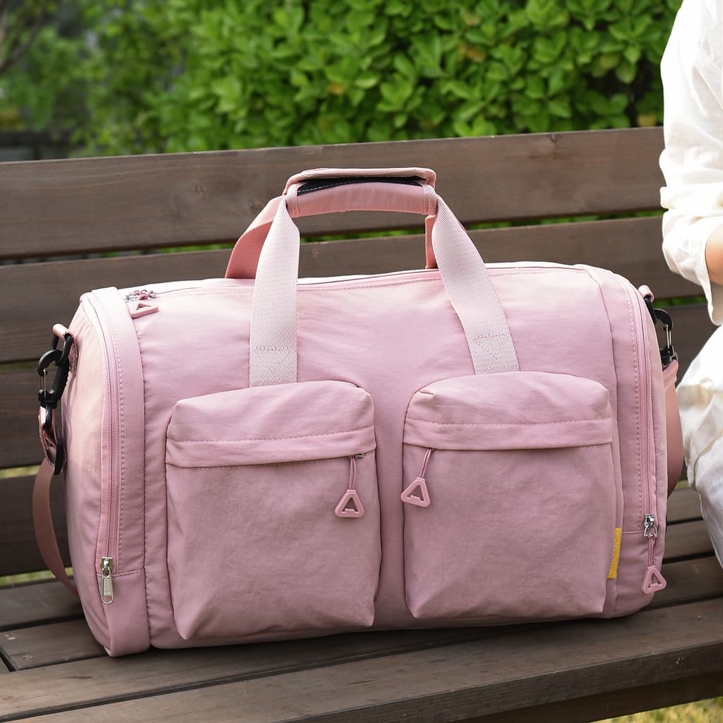 Bolsa de viagem leve à prova d'água de grande capacidade, bolsa longa de curta distância, armazenamento de roupas, bolsa