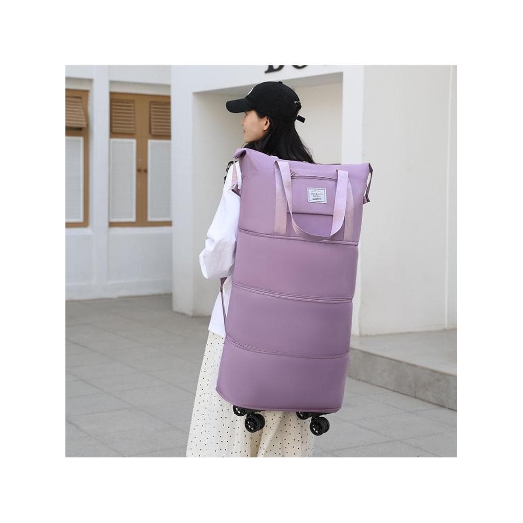 Saco de bagagem saco de viagem mochila de grande capacidade roda Universal dobrável saco de armazenamento embarque saco
