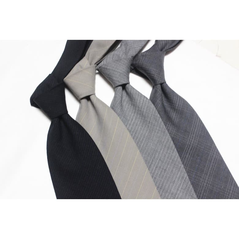 Lã versão larga negócios formal wear gravata formal trabalho Jacquard 10CM cinza azul marinho verificado gravata de mão