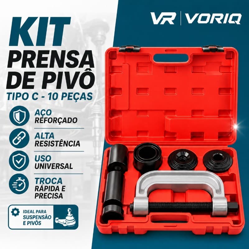 10 Pcs Extrator Separador De Junta Esférica Kit Ferramentas Para pivôs da bandeja de suspensão inferior e cruzetas.