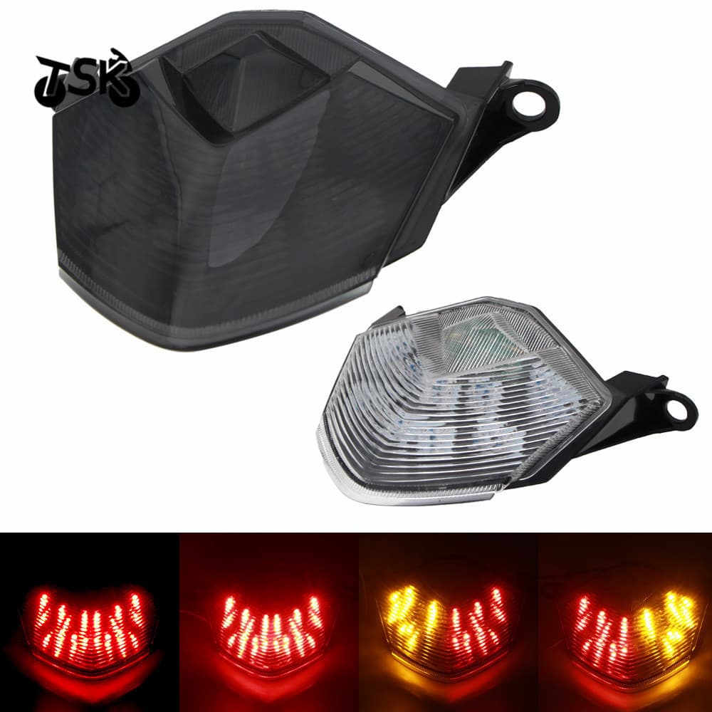 Adequado para Kawasaki Z750 Z1000 ZX-10R ZX-6R ZX600 luz traseira da motocicleta
