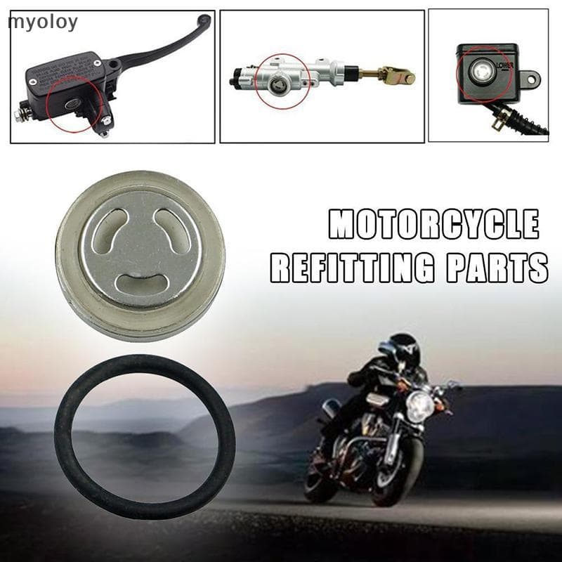 2 Peças Modificadas Para Motocicleta 18MM Espelho De Óleo Horizonte Bomba Superior De Freio De Embreagem