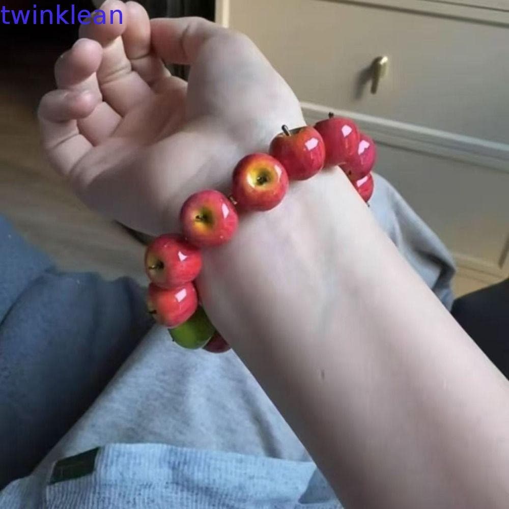 Joias De Pulso Dopamina De Verão TWINKLEAN , Pulseira De Contas De Frutas De Simulação Divertida Retrô , Uso Diário
