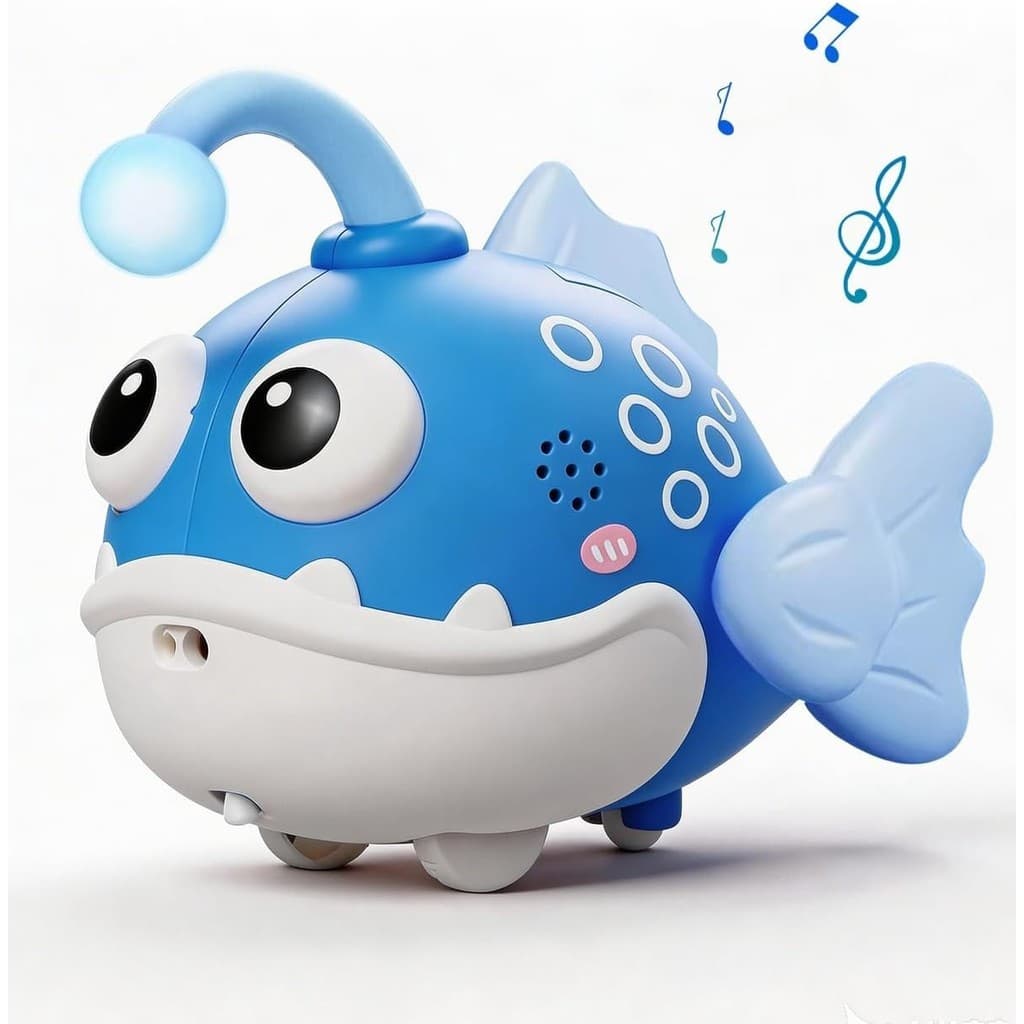 Brinquedos Bayby De Peixe Rastejante , Para Dormir E Iluminação Musical De 60 Músicas , Prevenção Automática De Obstácul