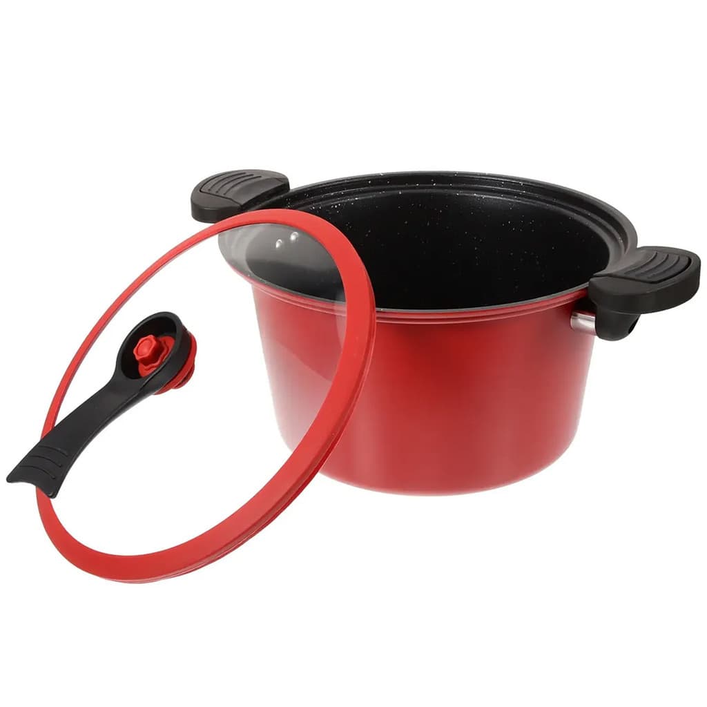 Panela Micro Pressao A Vacuo 3,5 Litros Legumes Caldo Sopa Vapor Cozinha Antiaderente Cozimento Rapido Restaurante Casa