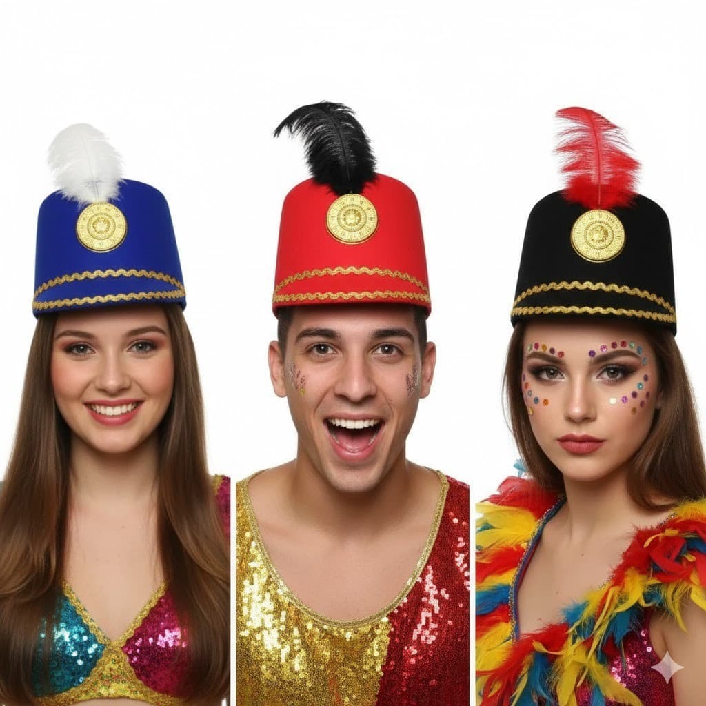Chapéu da Paquita da Xuxa Banda Bloco - Festa à Fantasia, Carnaval, Cosplay
