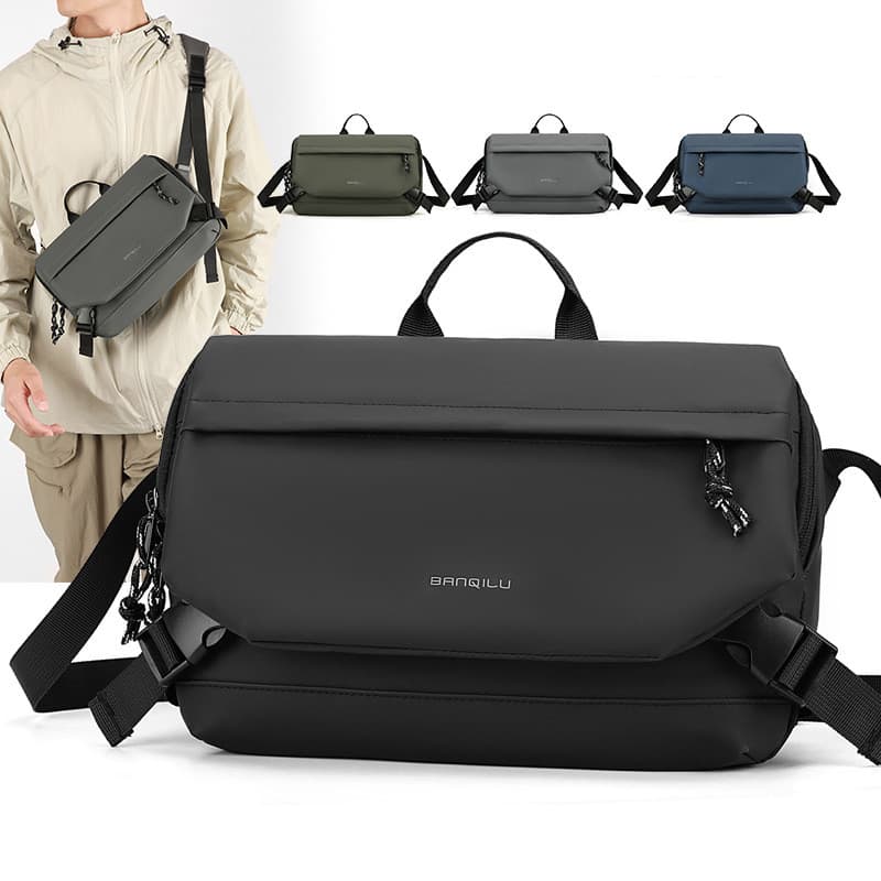 Bolsa mensageiro alemã bolsa masculina de grande capacidade bolsa de computador Casual de ombro ciclismo men