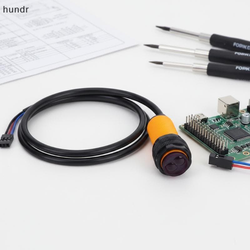 [hundr] Sensor Infravermelho 5V E18-D80NK Para Evitar Obstáculos Otimizados Em Kits De Robótica Educacional