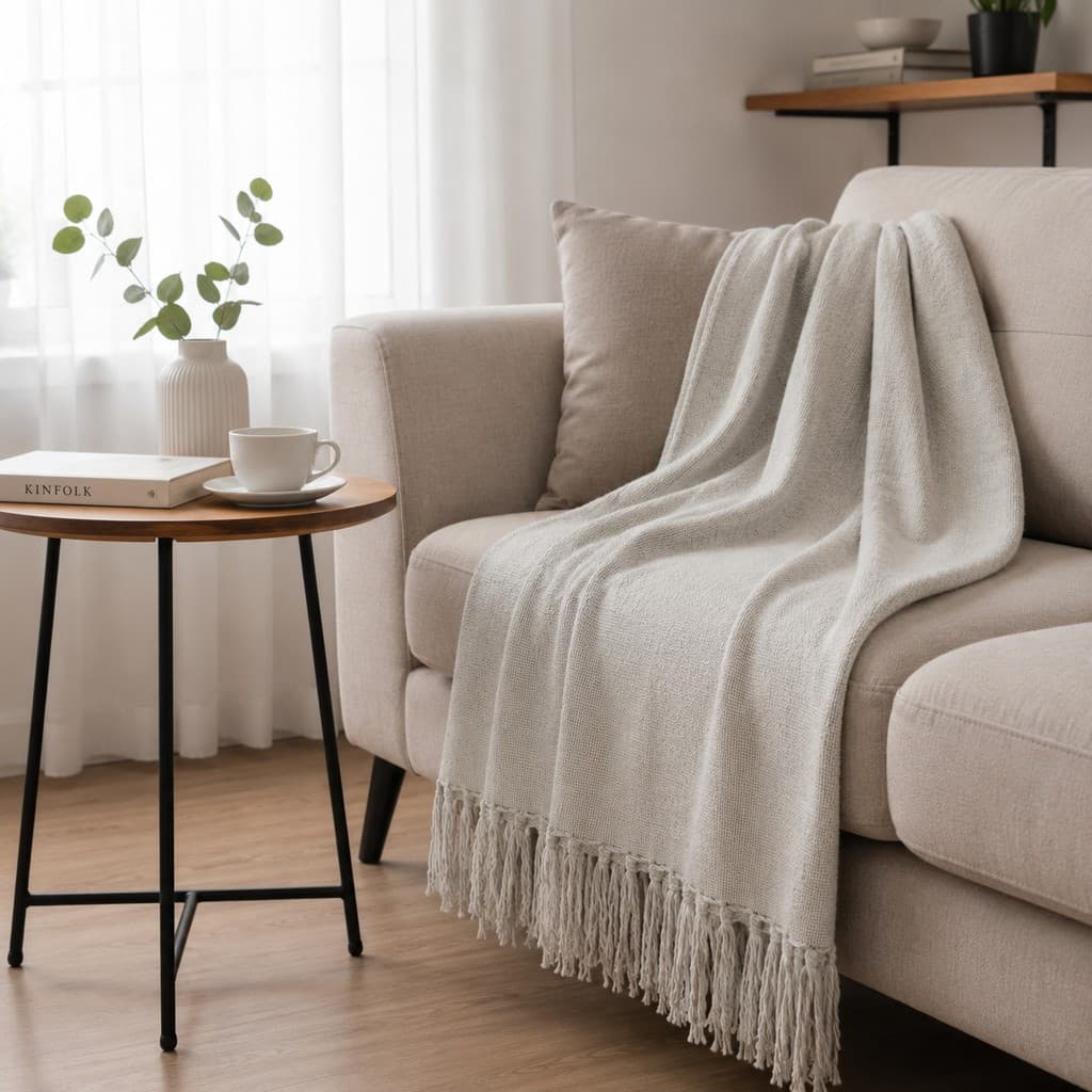 Manta UGA 2,40x1,80 Decorativa Para Sofá Gigante | Algodão Premium | Capa Resistente e Decorativa Luxo