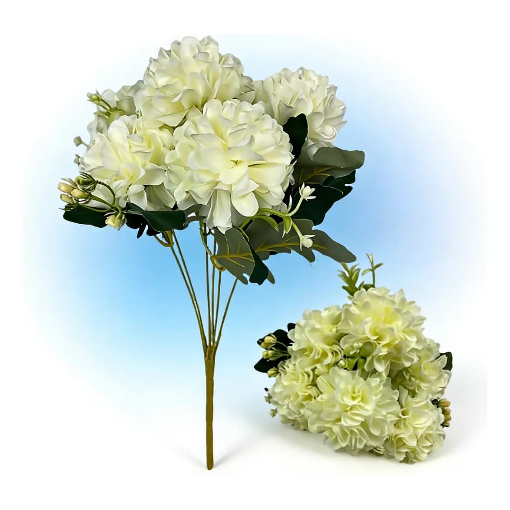 Buquê Artificiais de Hortência Peônias Cravo Buquê de Flores Artificiais Casamento Arranjos Festas