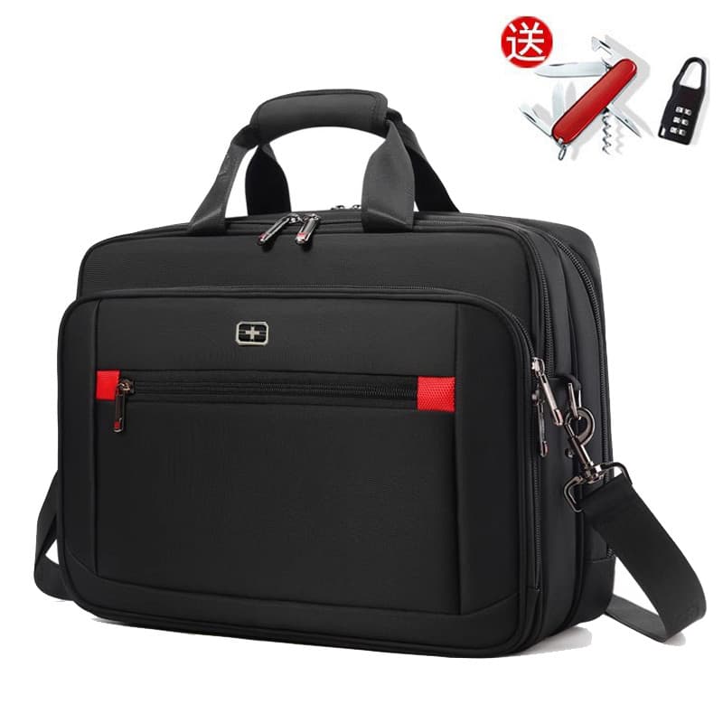 Bolsa de ombro com faca de sargento suíço Bolsa mensageiro masculina Bolsa de viagem de negócios de lazer 52 cm 57