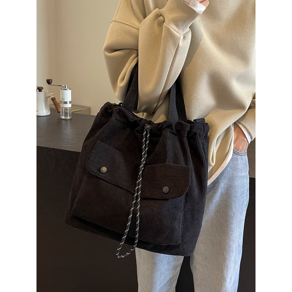 Casual bolsa de grande capacidade feminina 2025 grande novo estilo moda All-Match bolsa Commuter estilo Preppy um ombro