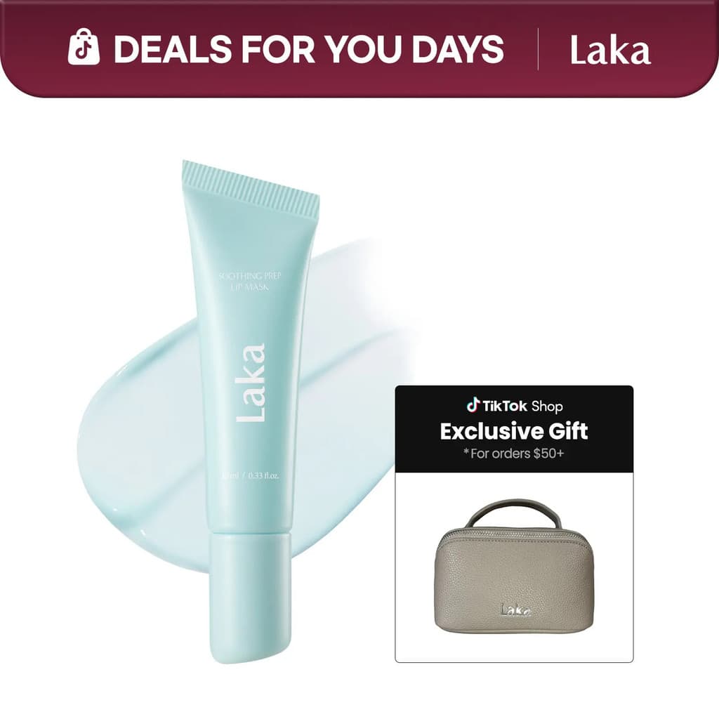 [Laka]hingPrepLipMask—Máscara labial refrescante e removível para preparação dos lábios e sensação de hidratação.