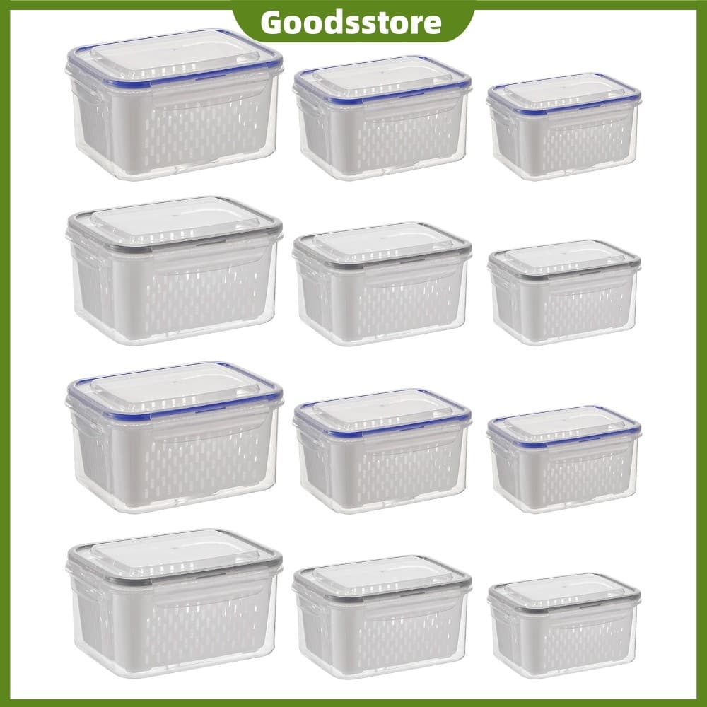 Recipientes De Frutas Para Produtos De Geladeira Com Escorredor Removível [Goodsstore.br]