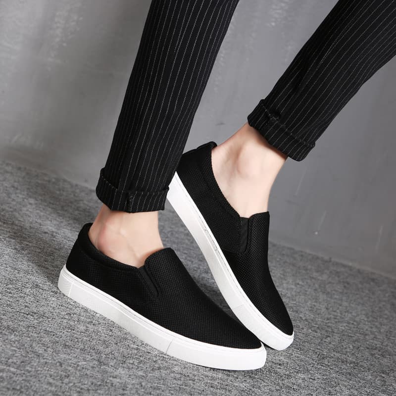 2026 primavera verão novo estilo sapatos de lona masculino velho pequim sapatos de pano pessoas preguiçosas deslizamento