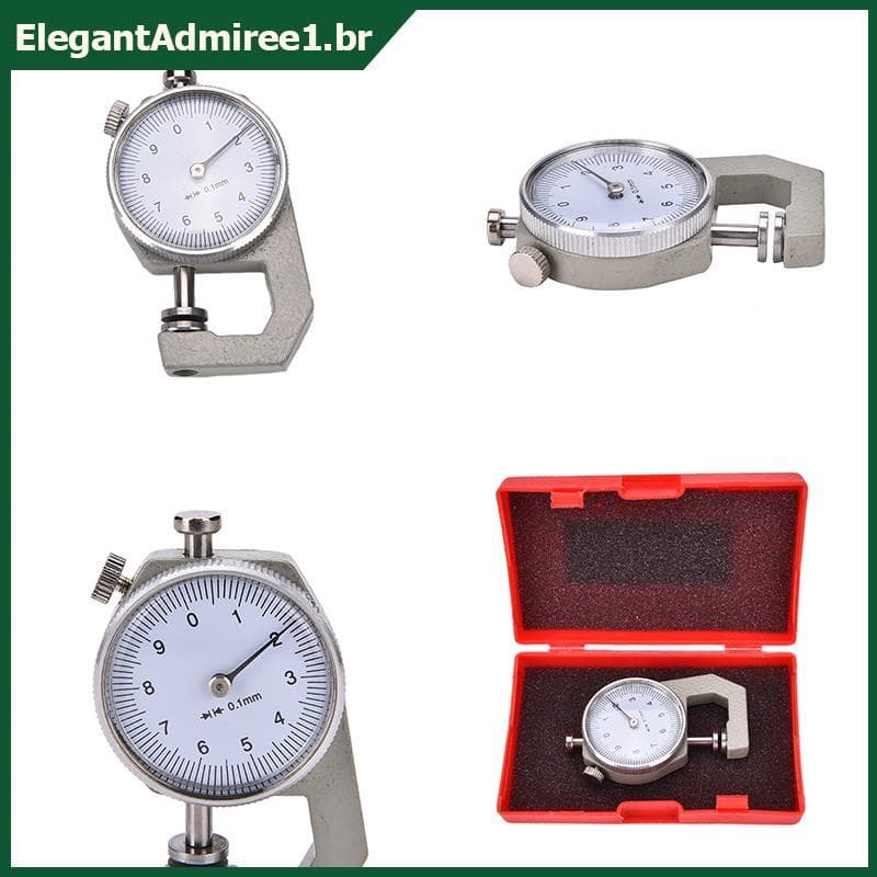 ELEGA 0-10mm Medidor De Metal De Espessura De Couro Testador Medida Ferramenta Artesanato