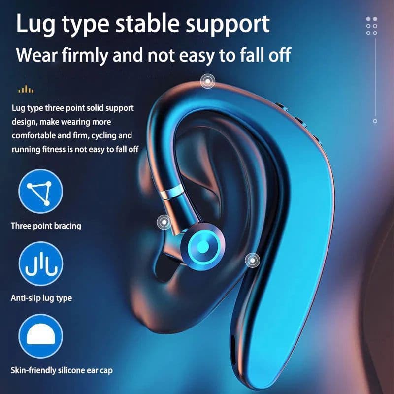 S109 Fones De Ouvido Único Negócio Som Estéreo Handsfree Esportes Alta Fidelidade Fone Com Microfone