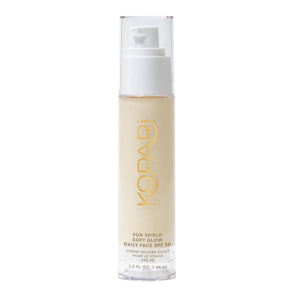 Kopari Sun Shield Soft Glow - Protetor Solar Facial Diário SPF 30, Protetor Solar Leve e Transparente, Brilho Saudável e