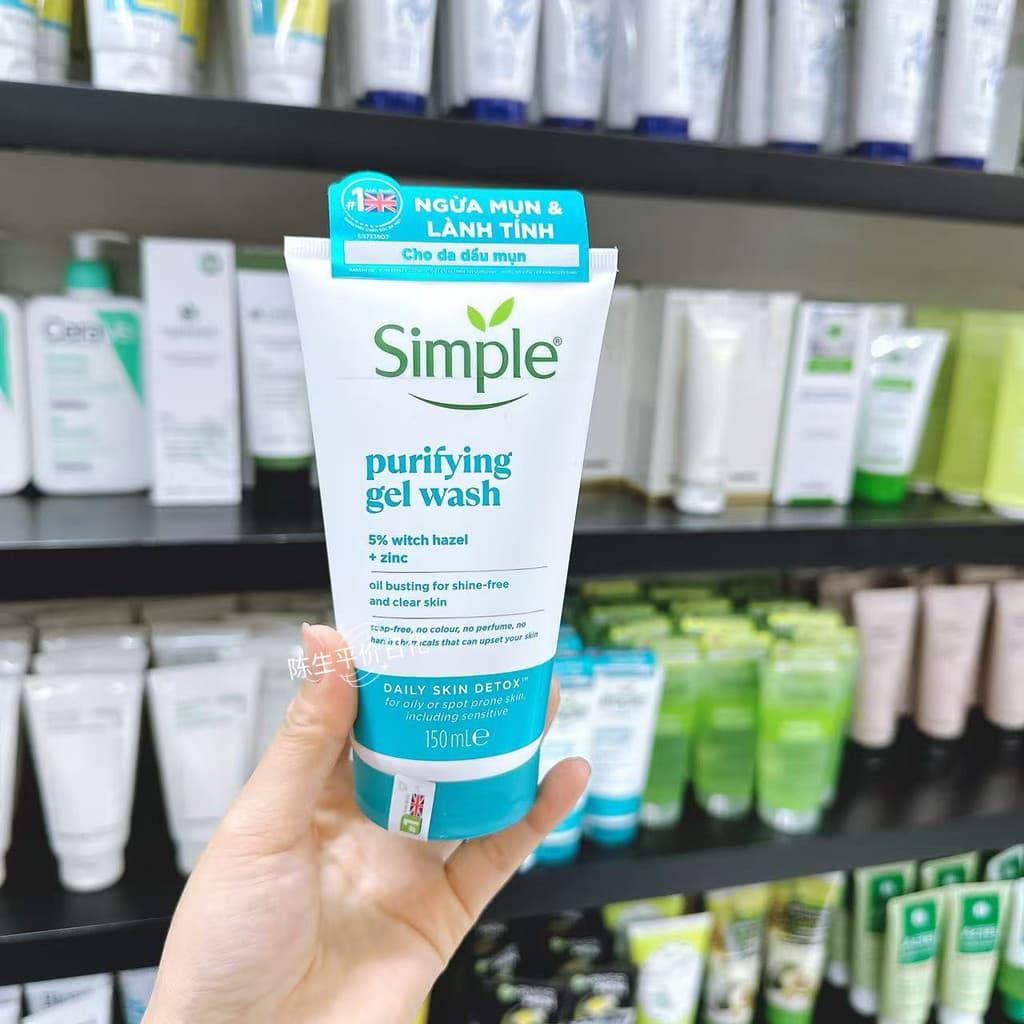 Britânico simples Qingyan limpador Facial limpeza profunda poros hidratante não apertado Base sem sabão 150ml
