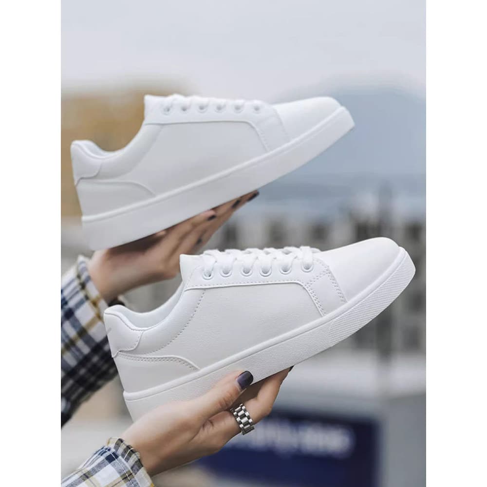 Puxar para trás sapatos femininos sapatos brancos 2026 primavera verão respirável temporada All-Match tênis esportivos f