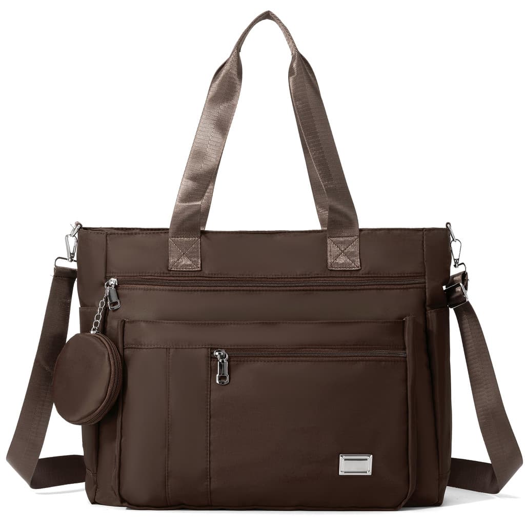 Bolsa Feminina Super Grande Com Carteira Nylon De Ombro E Transversal Sacola Para Notebook Viagem Faculdade SD998#