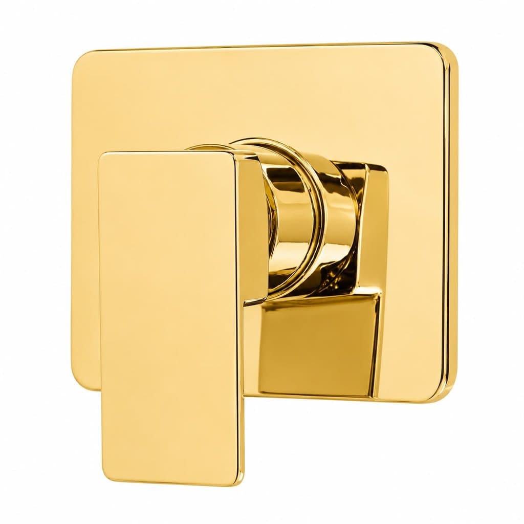 Acabamento Monocomando para Registro Dourado Metal Padrão Docol