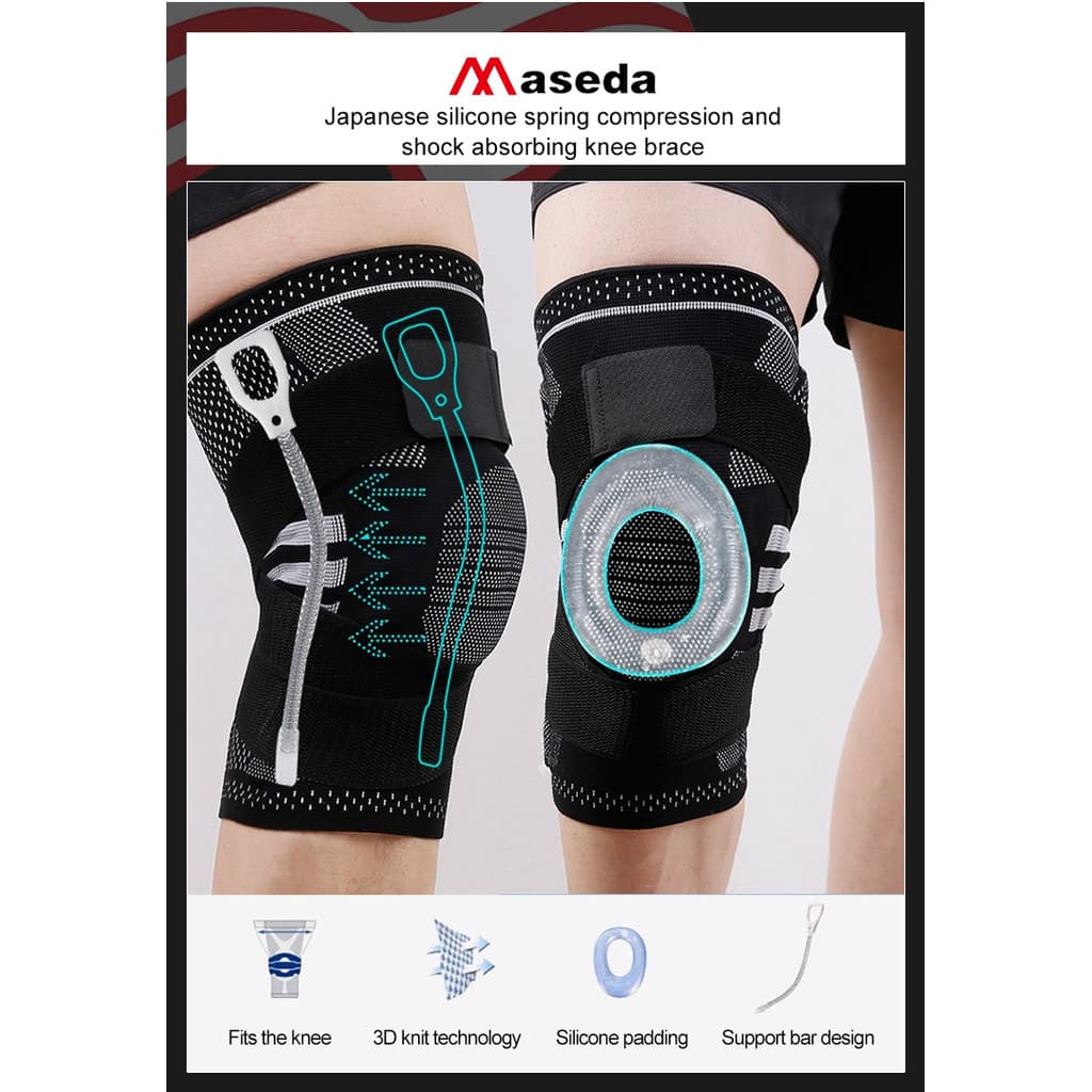 [Conforto Duradouro] Washable Knee Brace for Hygienic and LongTerm Use Protetor de Joelho/Apoio/Esporte