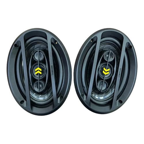 Par Auto Falante Triaxial Bravox 6x9 Polegada Revo 69 200wrm Preto