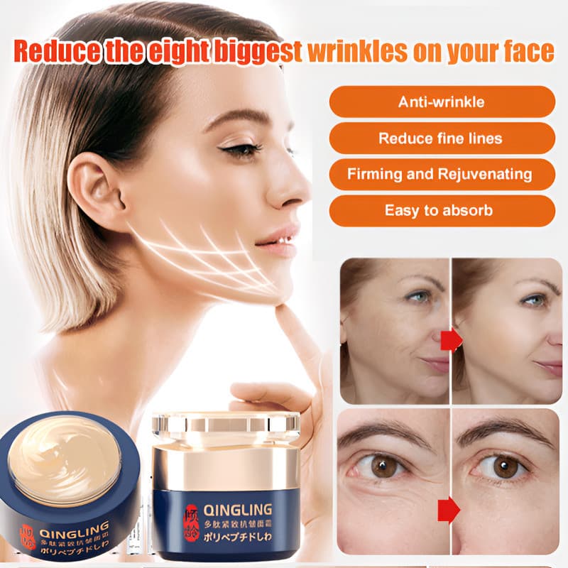 [Antirrugas] Creme Facial Para Hidratar E Firmar A Pele/Peptídeos/Cuidado Facial