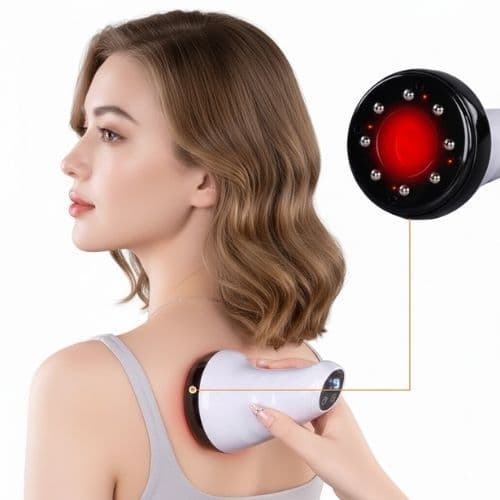 Massageador Elétrico Ventosa Vacum Infravermelho Recarregável