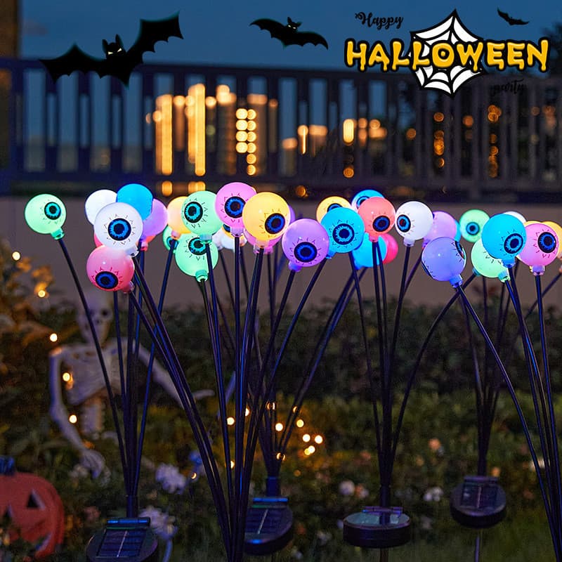 Luz Decorativa Solar em Forma de Olho de Fantasma para Halloween, à Prova d'Água, para Jardim/Relvado, Luz de Atmosfera