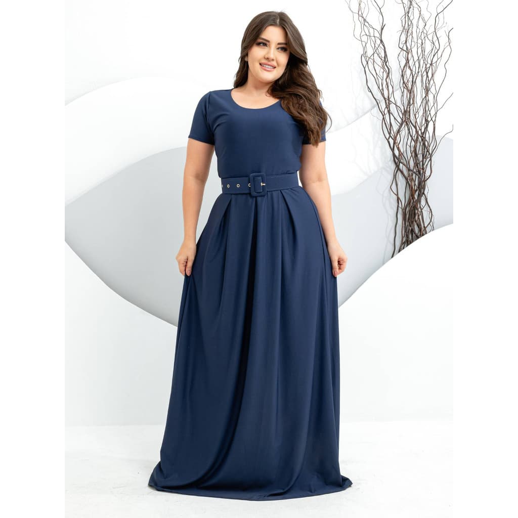 Vestido Longo Estampado Moda Cristã e Feminina
