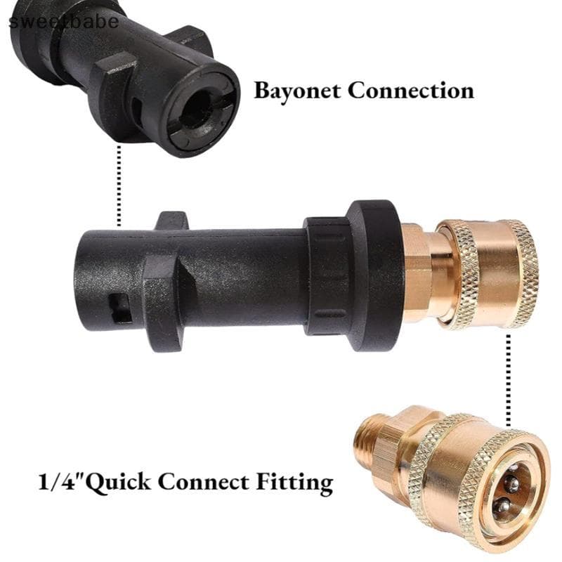 Adaptador Macho Para Lavadora De Pressão G1/4 " Qui Release Conector Bico Limpeza Machi