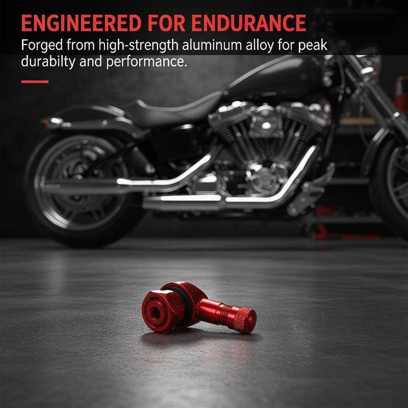< DesertW > Válvula De Pneu De Alumínio CNC Durável De 11.3 Mm 90 Graus Para Fluxo De Ar Eficiente De Roda De Motociclet