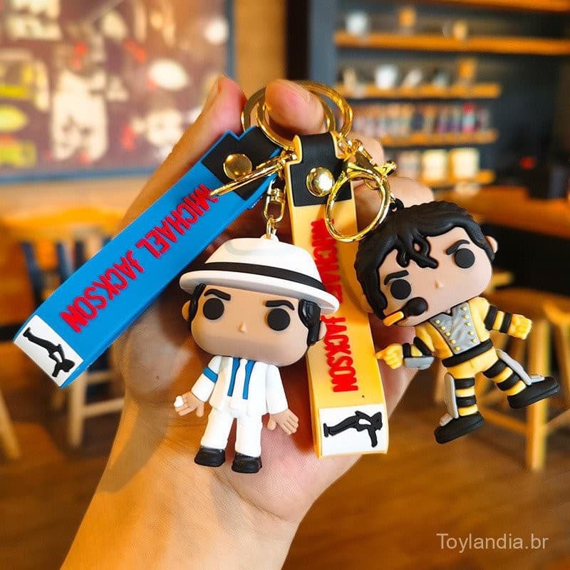 Chaveiro do Ídolo Musical Michael Jackson, Lembranças e Colecionáveis para Presentes de Férias ZYVG
