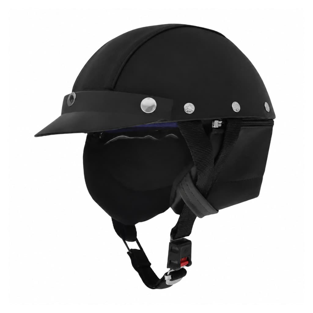Capacete Couro Coquinho aberto