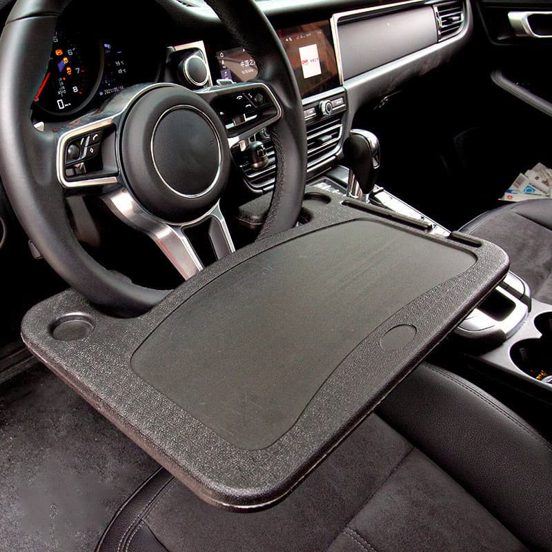 [Estoque pronto] Mesa de jantar para volante de carro Suprimentos para interiores de carro Placa de jantar Suporte para