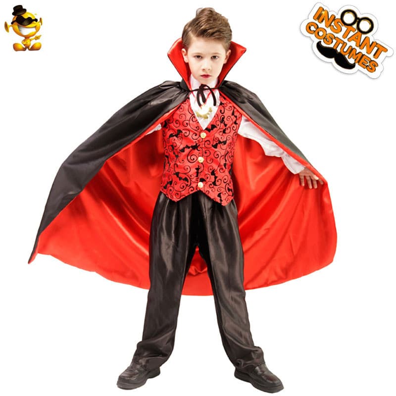 Halloween Horror traje infantil Masquerade traje palco traje desempenho traje vampiro menino