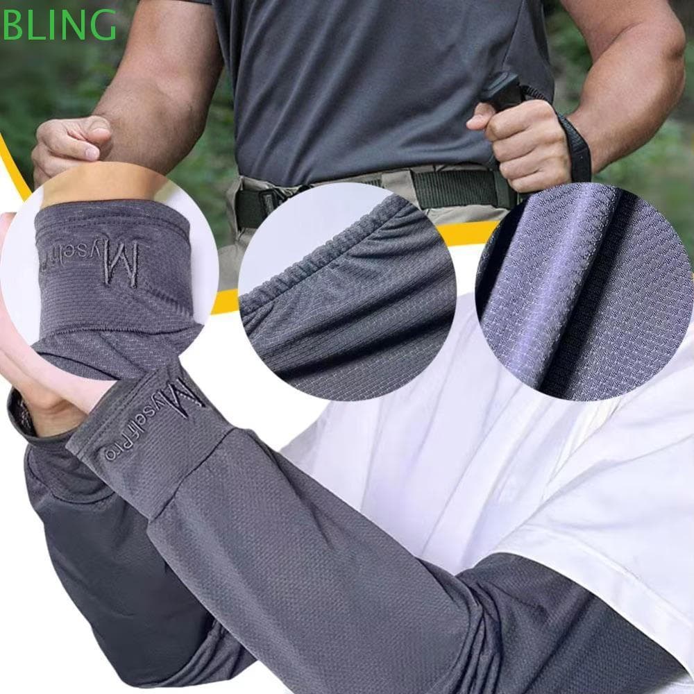 Mangas De Braço BLING , Luva Longo Com Proteção UV Solta , Protetor De Mão Respirável Antiderrapante De Seda Gelada