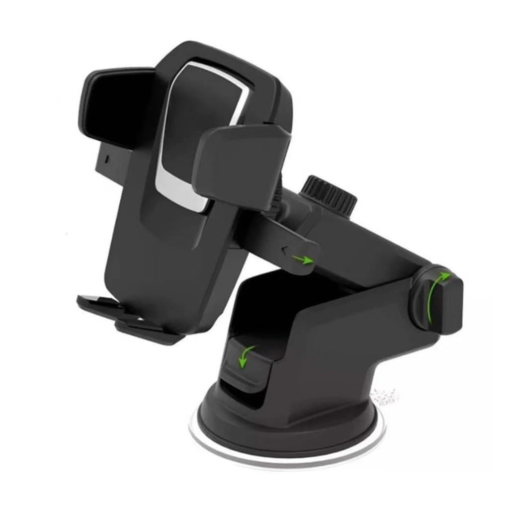 Suporte Celular Veicular com Braço Ajustável Ventosa e Giro 360 Graus