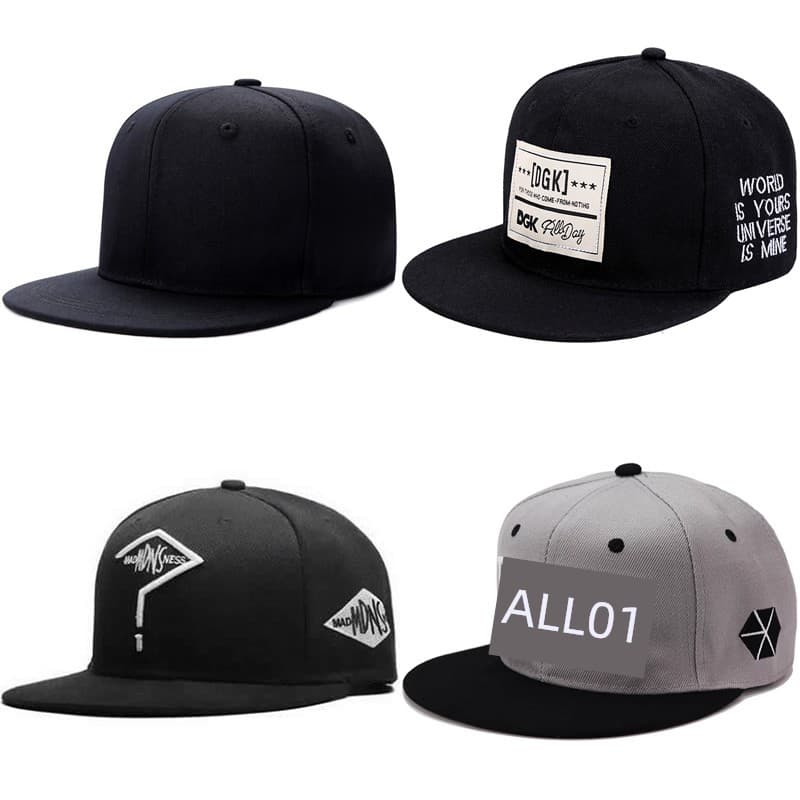 boné boné masculino Chapéu masculino Hip-Hop chapéu de aba plana novo estilo americano Street Wear beisebol de aba pla