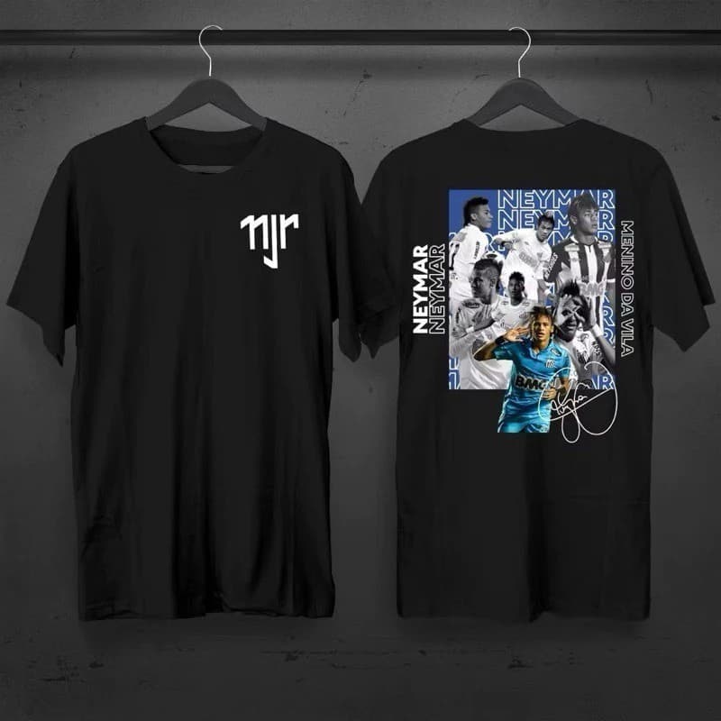 Camiseta Menino Ney Neymar Junior Santos Camisa Masculina Adulto Infantil Futebol Jogador Unissex