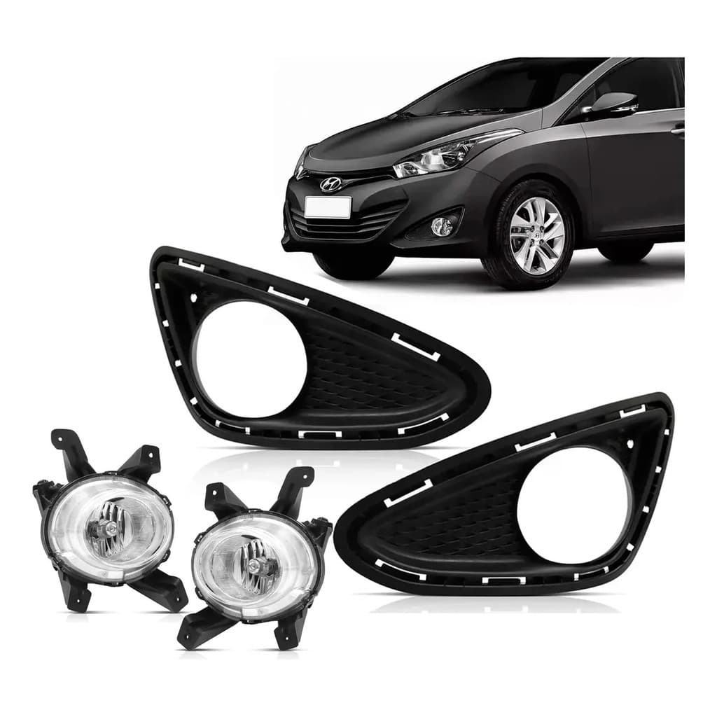Par Farol Neblina Milha Hyundai Hb20 Hb20s 2012 13 14 15