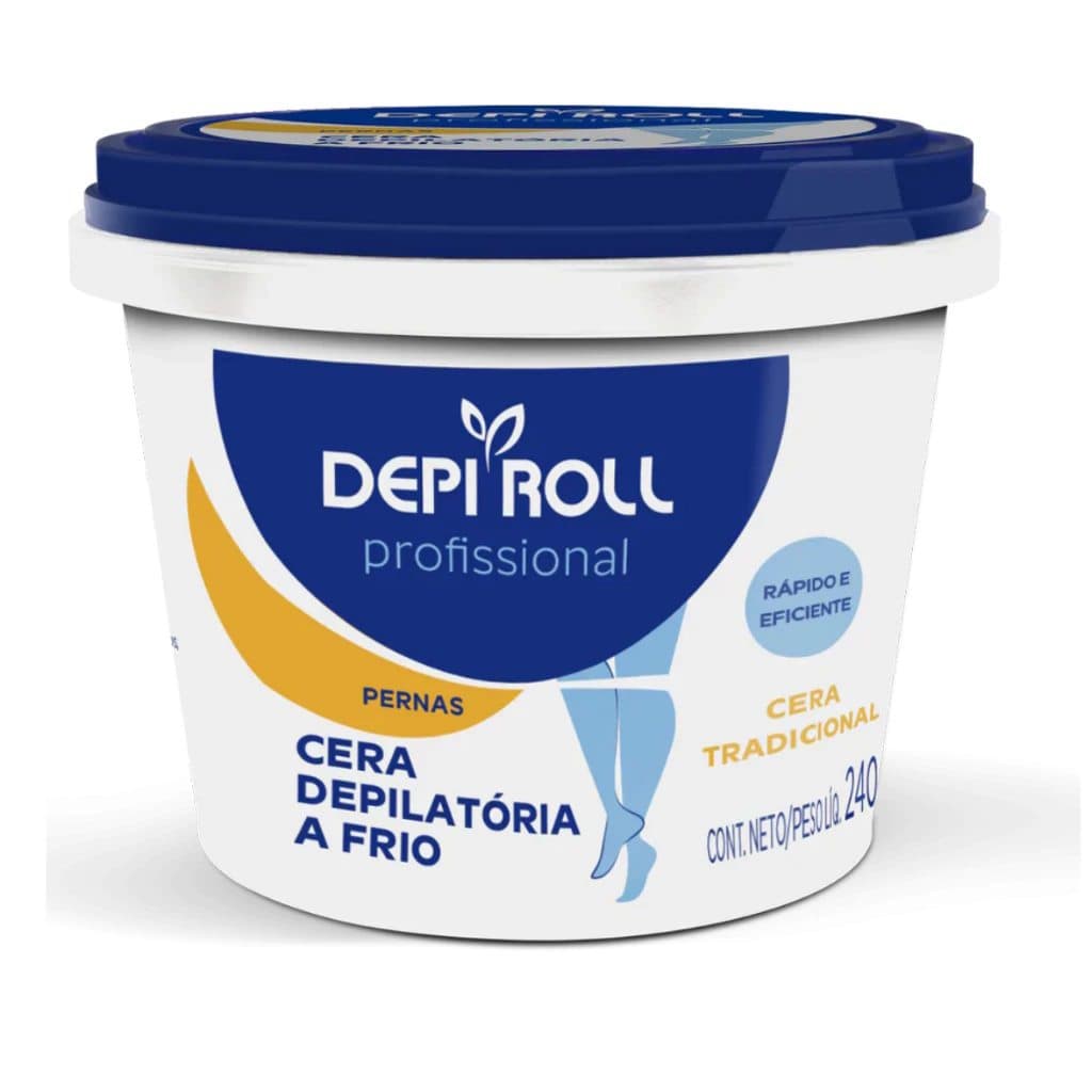 Cera Depilatória Depi Roll Cera Fria Mel 240g