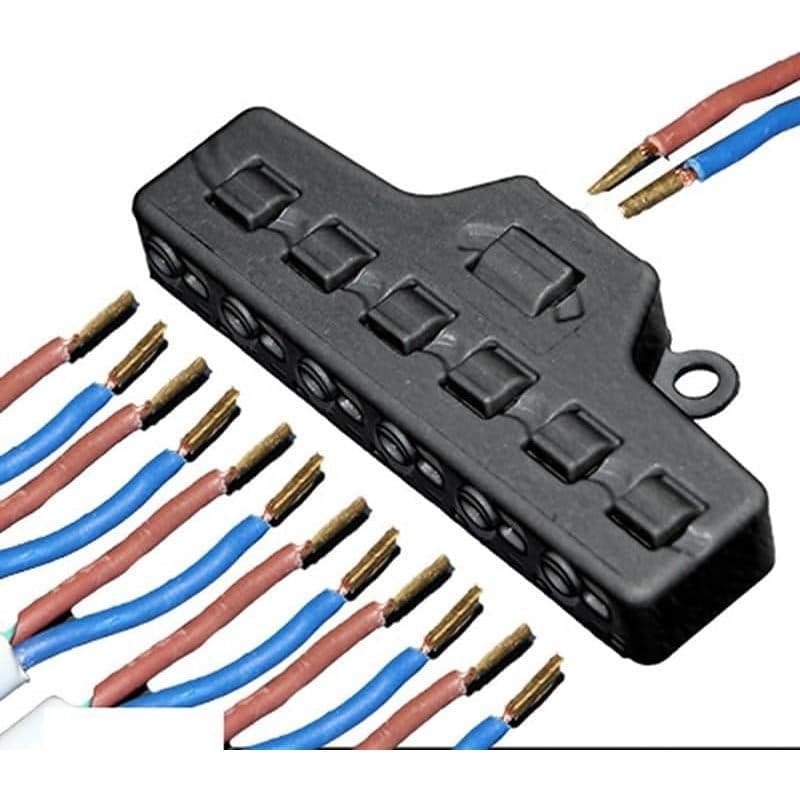 HUFFA 3/6 Portas Push-in Rápido Fio Conector Divisor De Cabo De Fiação De Distribuição Para Bloco Terminal De Iluminação