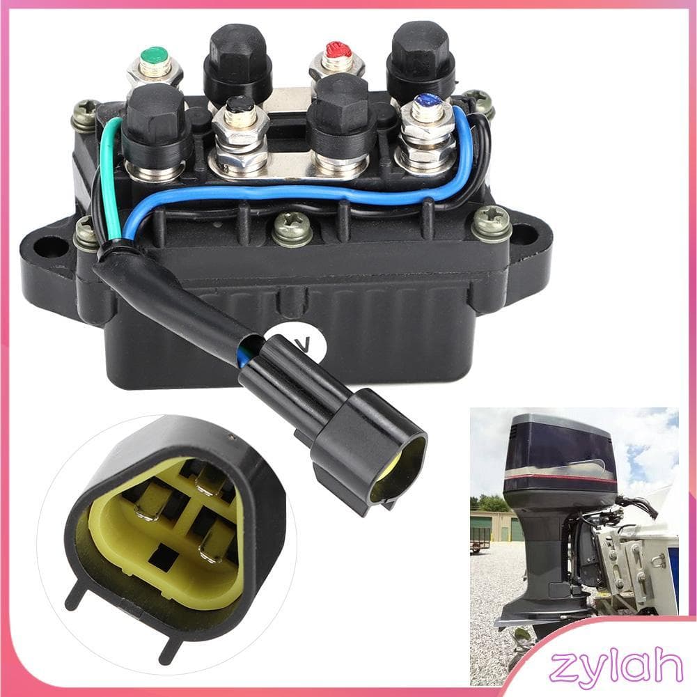 Zylah.br UPALDHOU 12V Power Trim Relay Material de liga com boa estabilidade Substituição direta para motor de popa