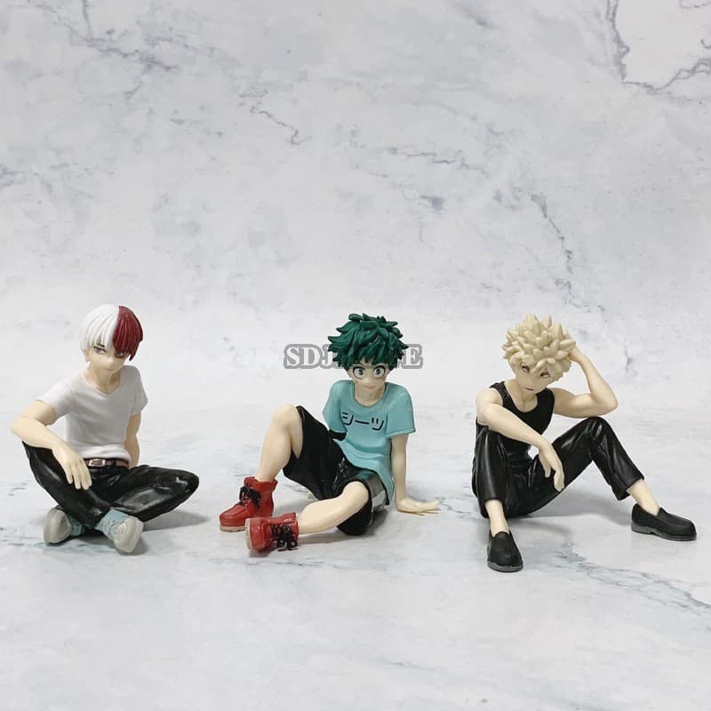 Figuras De Anime My Hero Academia-Enfeites De Modelo Izuku Bakugo Todoroki Feitos À Mão