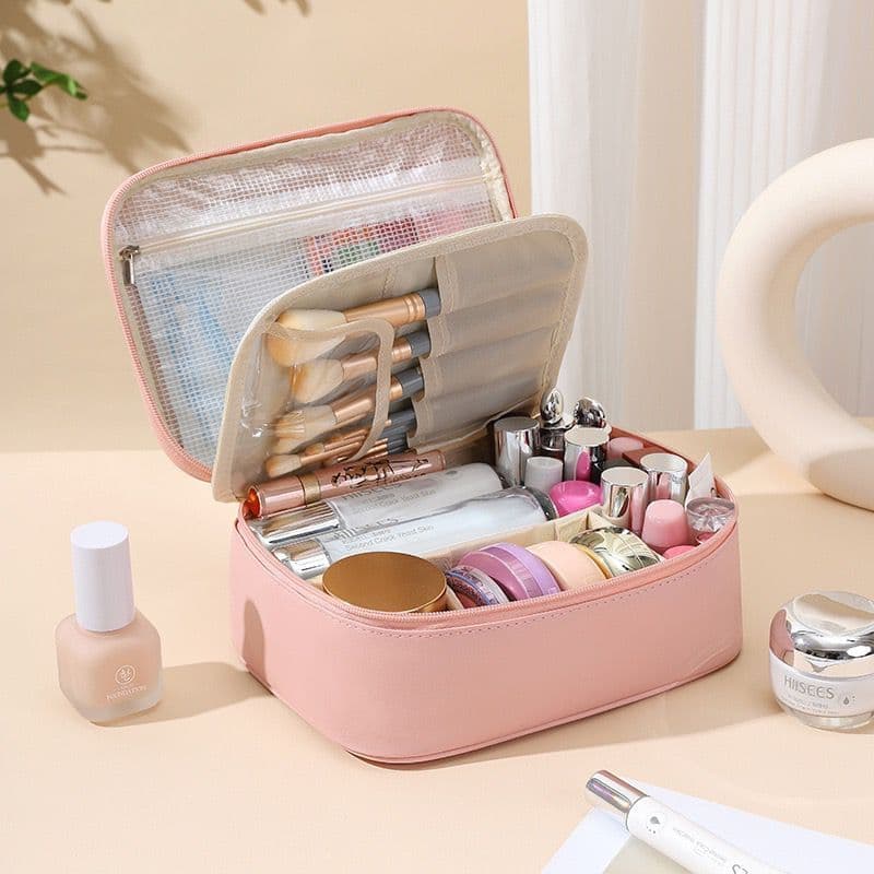 Bolsa de Maquiagem Desmontável Grande Capacidade Portátil para Viagem